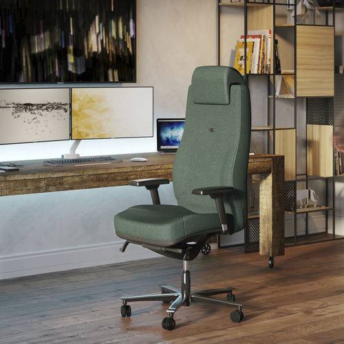 Agencement d'espace de travail pour professionnels  Vente de fauteuils haut de gamme avec têtière pour bureaux d'entreprise